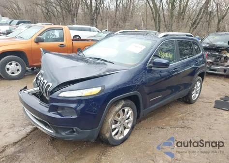 2015 Jeep Cherokee Limited z USA, uszkodzony, nr VIN 1C4PJLDB2FW580267